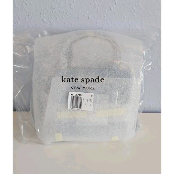 NEW Kate Spade Natalia Square Quilted Leather Medium Crossbody - Blue NWT - Picture 5 of 5